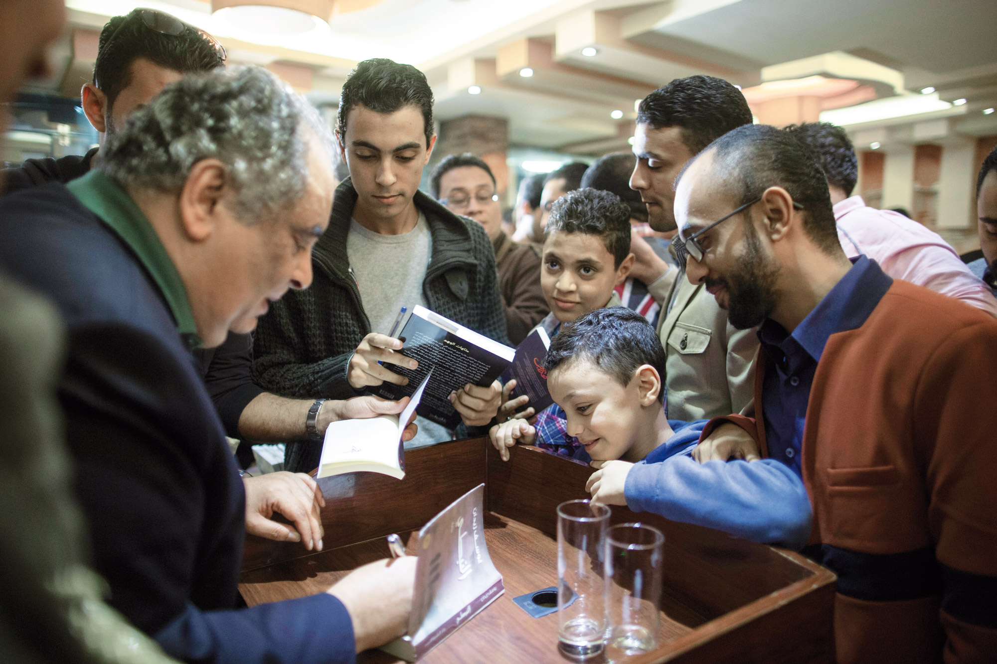 The Cafe Library project in Upper Egypt is designed to make books and reading more accessible for ordinary people.