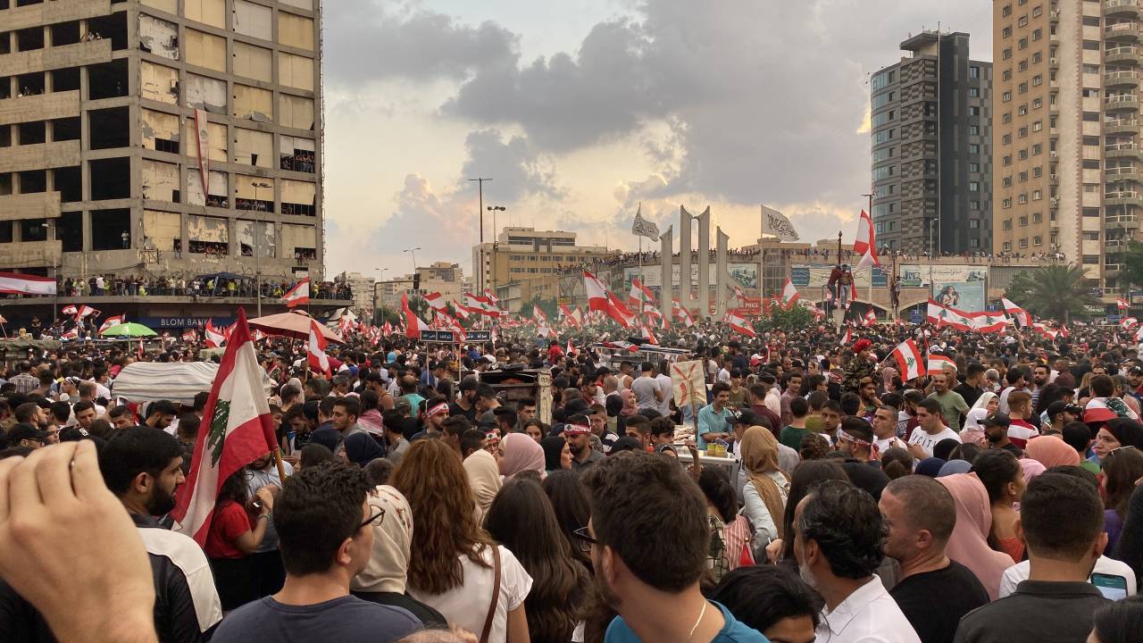 Organisation der Proteste im Libanon 