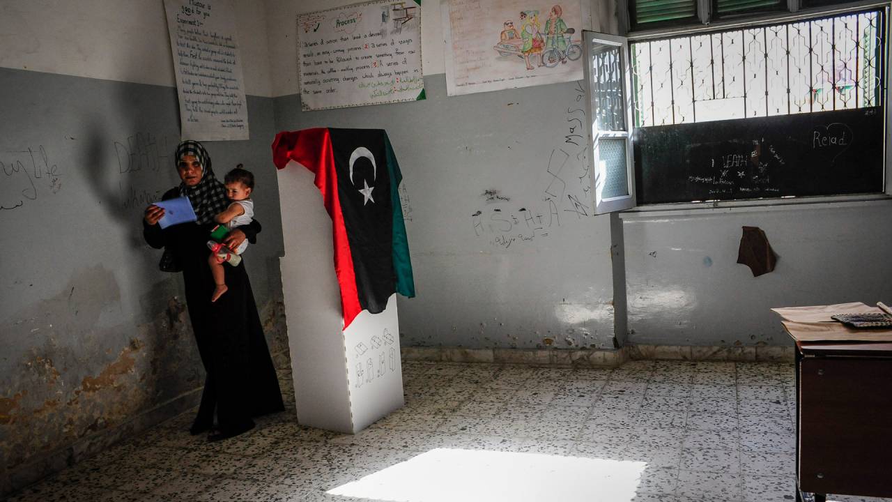 A period of hope: Libya in 2012, during municipal elections. The country is still searching for a political solution to the instability and conflicts which blossomed afterwards.