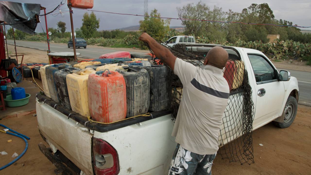 Near the Algerian border in Kasserine, fuel smuggling is rife.