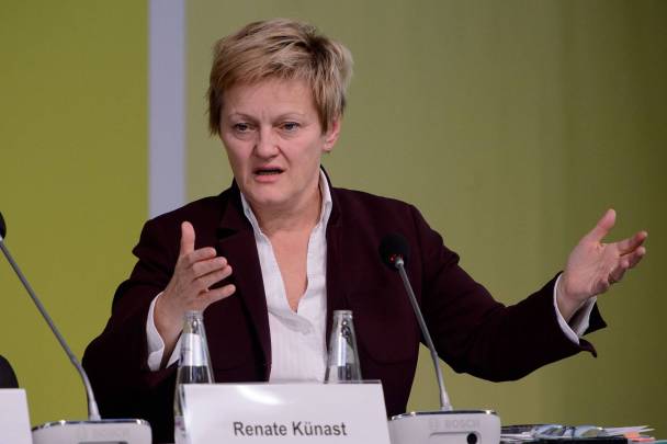 Renate Künast bei einer Buchvorstellung in Berlin. 