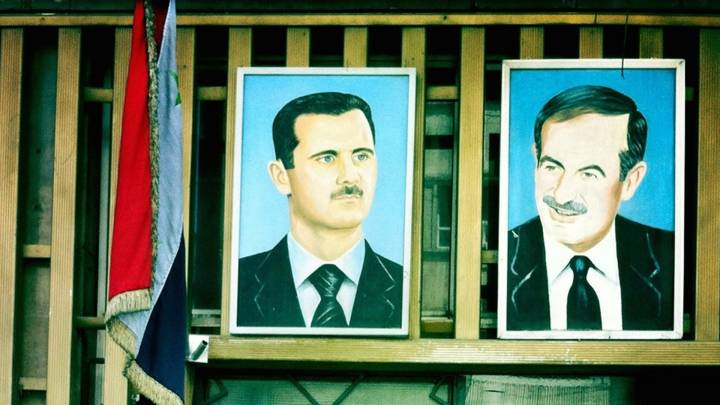 صورة حافظ و بشار الأسد
