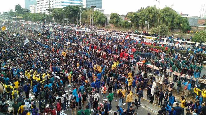 Massenproteste in Indonesien