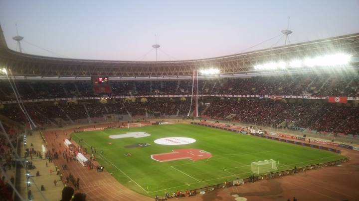 Stade Radès in Tunis at the Tunisia-Libya world cup qualification match. 