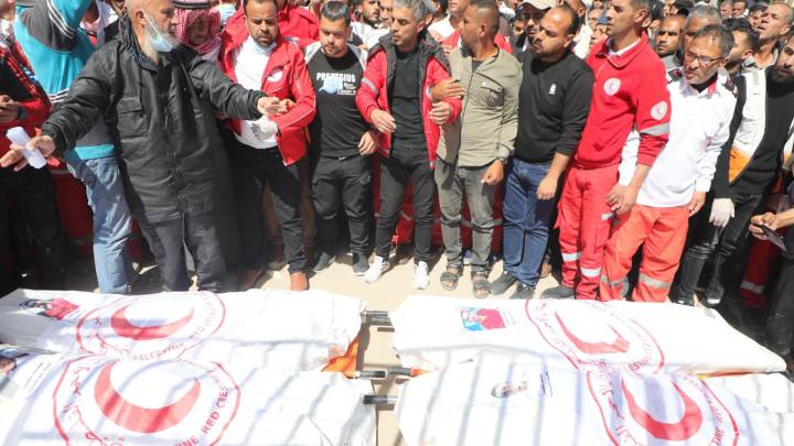 Angriff auf Rettungssanitäter in Gaza Angriff auf Rettungssanitäter in Gaza