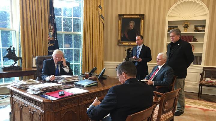 Trumps engste Berater im Oval Office
