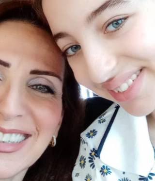 Gabrielle and her mother Jacqueline Khoury
