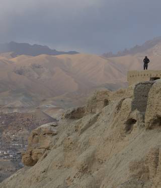 Blick über das Tal von Bamiyan