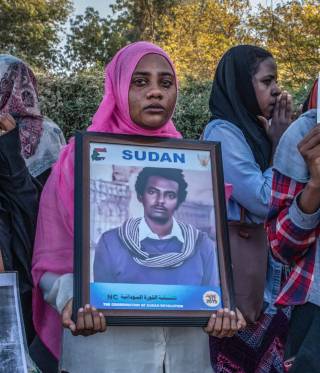 Frauenrechtsaktivistinnen in Sudans Hauptstadt Khartoum