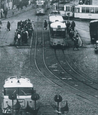 Der Anger in Erfurt in den 70er Jahren.