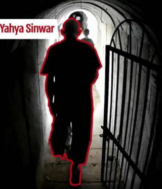 Yahya Sinwar in den Tunnel Gazas