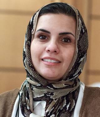 Zahra Langhi, a Libyan exile and human rights defender.